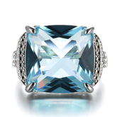 #08 square stone ring