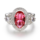 #14 red stone ring