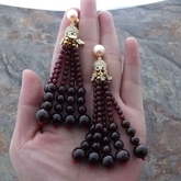 #28 garnet earrings