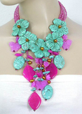 #43 turquoise flowers
