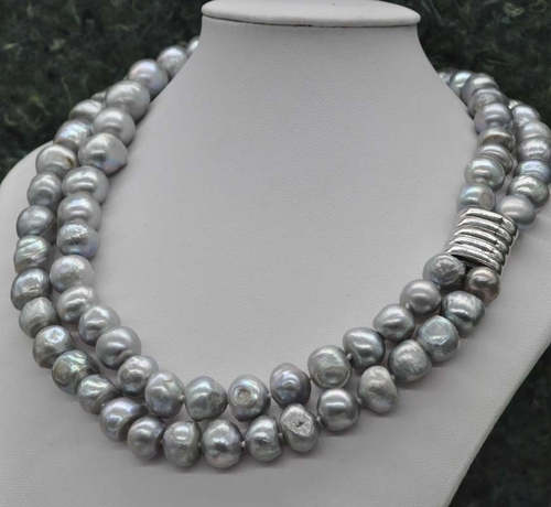 #56 grey pearls