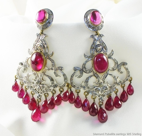 #68 Rubellite earrings