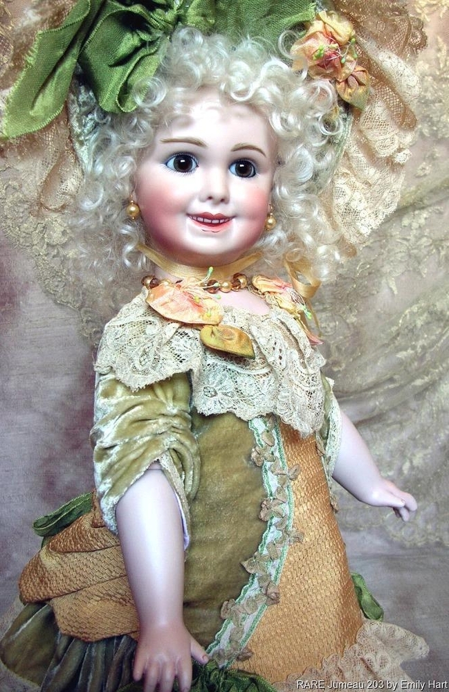 Jumeau Antique Doll Reproduction Bisque Doll